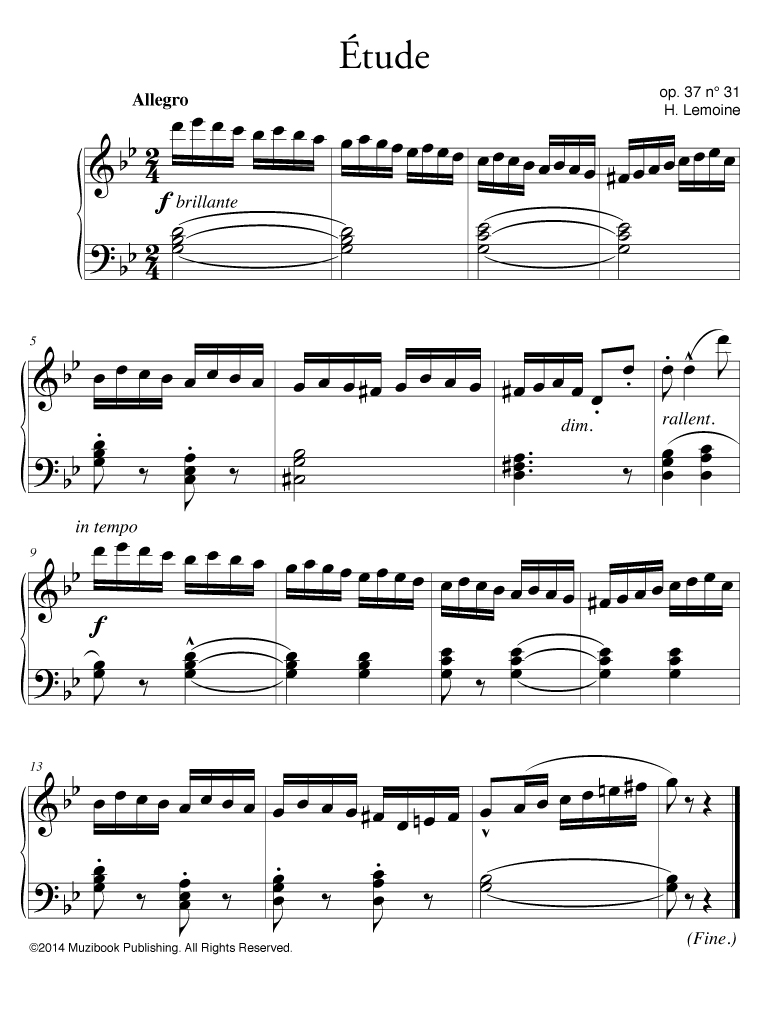 Partitions de piano faciles pour débutants