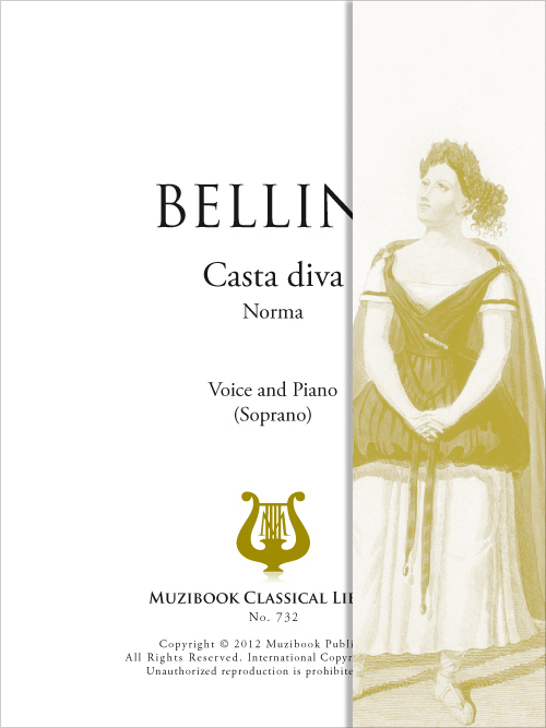 Partition Ipad Casta Diva Piano Et Chant Voix Haute De Vincenzo Bellini Ean13 3700681104161