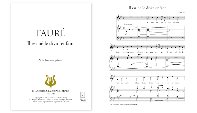 Partition Il Est Ne Le Divin Enfant Arrangement Faure Muzibook Fr Partitions Pour Ipad Et Tablettes