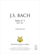 Suite n°1 en sol majeur pour violoncelle seul BWV 1007 De Johann Sebastian Bach - Muzibook Publishing