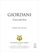 Caro mio ben De Giuseppe Giordani - Muzibook Publishing