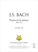 Partita en la mineur BWV 1013 De Johann Sebastian Bach - Muzibook Publishing