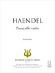 Passacaille variée De Georg Friedrich Haendel - Muzibook Publishing