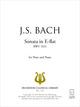 Sonate en mi bémol majeur BWV 1031 De Johann Sebastian Bach - Muzibook Publishing