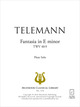 Fantaisie n° 8 en mi mineur TWV 40/9 De Georg Philipp Telemann - Muzibook Publishing