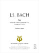 Air extrait de la Suite n° 3 en ré majeur BWV 1068 (transc. violon) De Johann Sebastian Bach - Muzibook Publishing