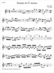 Sonate en sol mineur BWV 1020 (Partie séparée) De Johann Sebastian Bach - Muzibook Publishing