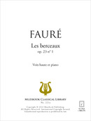 Les berceaux De Gabriel Fauré - Muzibook Publishing