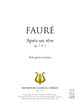 Après un rêve De Gabriel Fauré - Muzibook Publishing