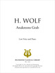 Anakreons Grab De Hugo Wolf - Muzibook Publishing