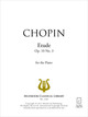Étude en mi majeur op. 10 n° 3 ''Tristesse'' De Frédéric Chopin - Muzibook Publishing