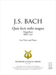 Quia fecit mihi magna De Johann Sebastian Bach - Muzibook Publishing