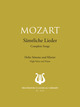 Intégrale des Lieder De Wolfgang Amadeus Mozart - Muzibook Publishing