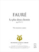 Le plus doux chemin De Gabriel Fauré - Muzibook Publishing