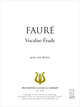 Vocalise-Étude De Gabriel Fauré - Muzibook Publishing