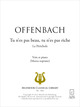 Tu n'es pas beau, tu n'es pas riche De Jacques Offenbach - Muzibook Publishing