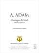 Cantique de Noël De Adolphe Adam - Muzibook Publishing