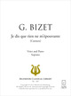 Je dis que rien ne m'épouvante De Georges Bizet - Muzibook Publishing