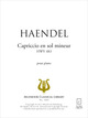 Capriccio en sol mineur HWV 483 De Georg Friedrich Haendel - Muzibook Publishing