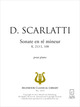 Sonate en ré mineur K 213 De Domenico Scarlatti - Muzibook Publishing
