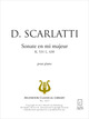 Sonate en mi majeur K 531 De Domenico Scarlatti - Muzibook Publishing