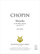 Mazurka en do dièse mineur op. 63 n° 3 De Frédéric Chopin - Muzibook Publishing