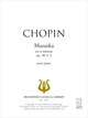 Mazurka en si mineur op. 30 n° 2 De Frédéric Chopin - Muzibook Publishing