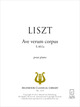 Ave verum corpus S.461a De Franz Liszt - Muzibook Publishing