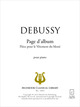 Pièce pour le Vêtement du blessé De Claude Debussy - Muzibook Publishing