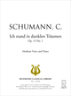 Ich stand in dunklen Träumen Op. 13 No. 1 De Clara Schumann - Muzibook Publishing