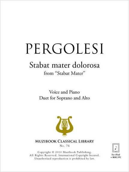 Stabat mater dolorosa - Giovanni Battista Pergolesi - Muzibook Publishing