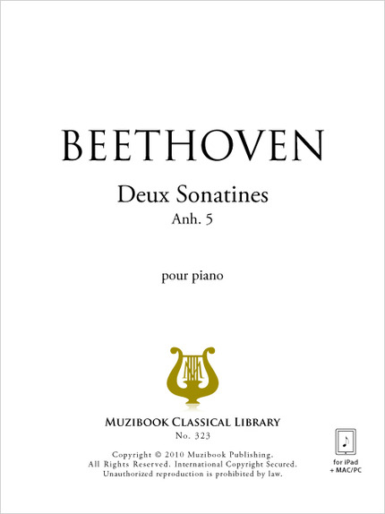 2 Sonatines Anh. 5 - Ludwig van Beethoven - Muzibook Publishing