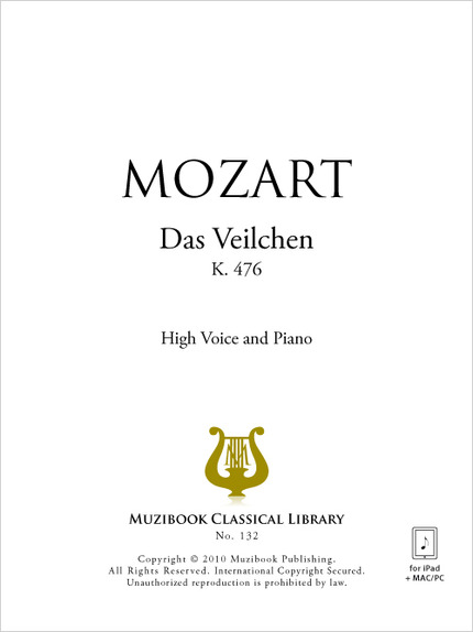 Das Veilchen - Wolfgang Amadeus Mozart - Muzibook Publishing