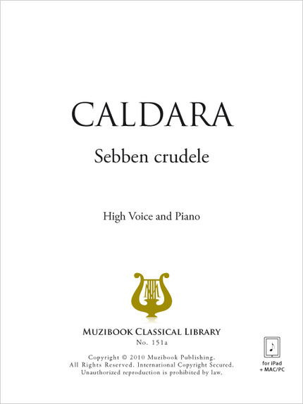 Sebben crudele - Antonio Caldara - Muzibook Publishing
