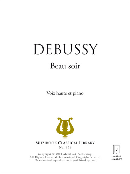 Beau soir - Claude Debussy - Muzibook Publishing