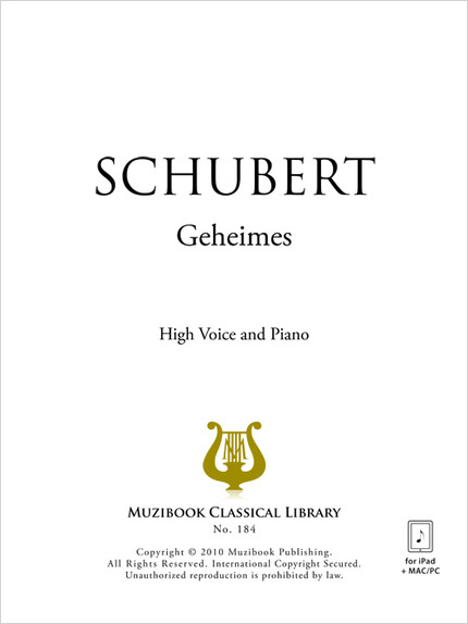 Geheimes - Franz Schubert - Muzibook Publishing