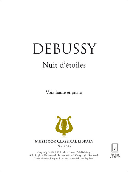 Nuit d'étoiles - Claude Debussy - Muzibook Publishing