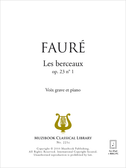 Les berceaux - Gabriel Fauré - Muzibook Publishing