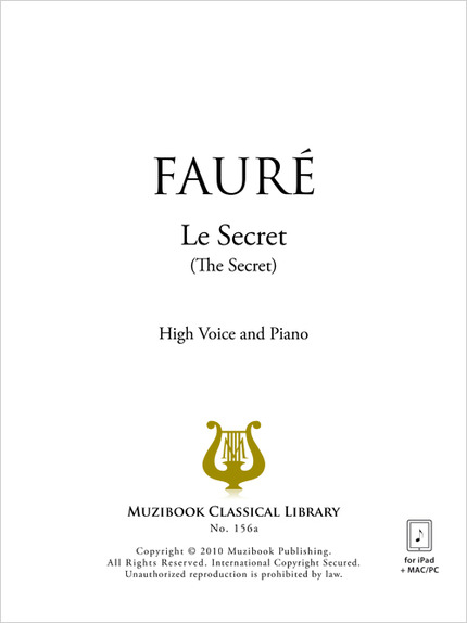 Le Secret - Gabriel Fauré - Muzibook Publishing