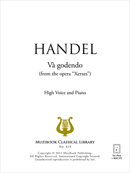 Và godendo - Georg Friedrich Haendel - Muzibook Publishing