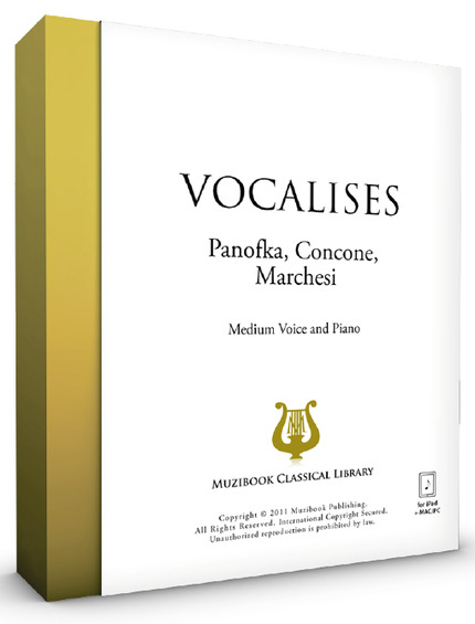 Coffret Vocalises Panofka, Concone, Marchesi -  Divers (chant) - Muzibook Publishing