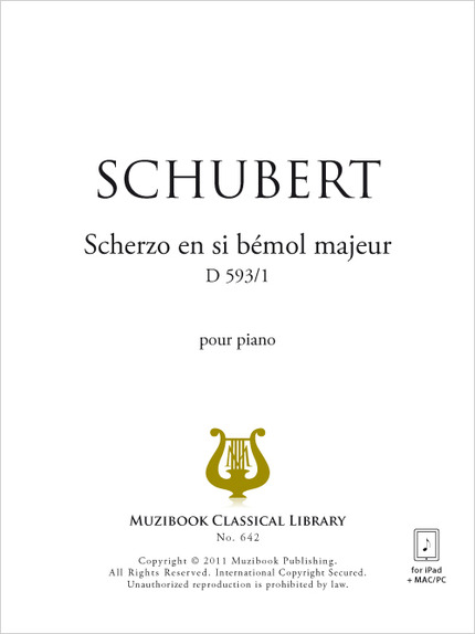 Scherzo en si bémol majeur D 593/1 - Franz Schubert - Muzibook Publishing