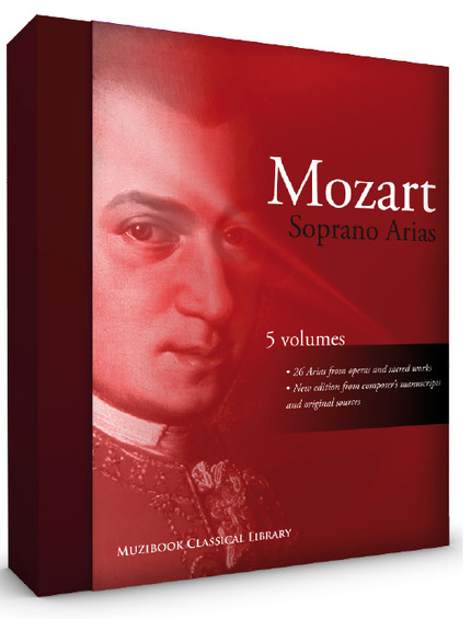 Coffret Airs d'opéra et airs sacrés pour soprano (5 volumes) - Wolfgang Amadeus Mozart - Muzibook Publishing