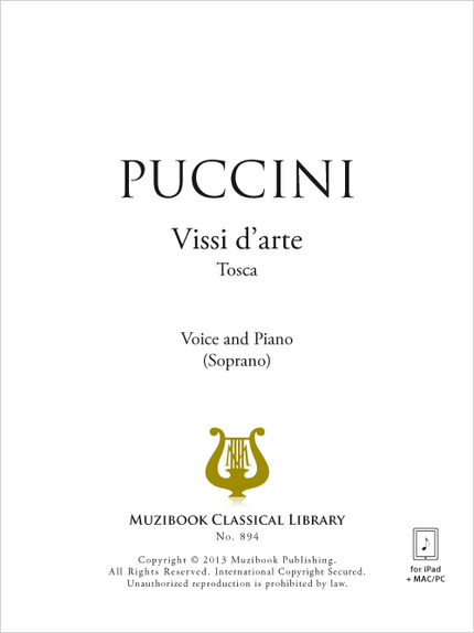 Vissi d'arte - Giacomo Puccini - Muzibook Publishing