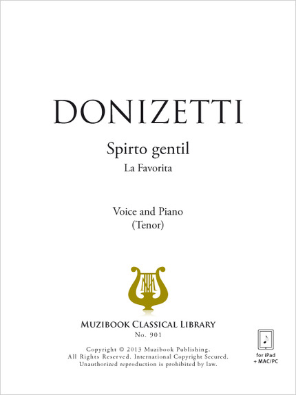 Spirto gentil - Gaetano Donizetti - Muzibook Publishing