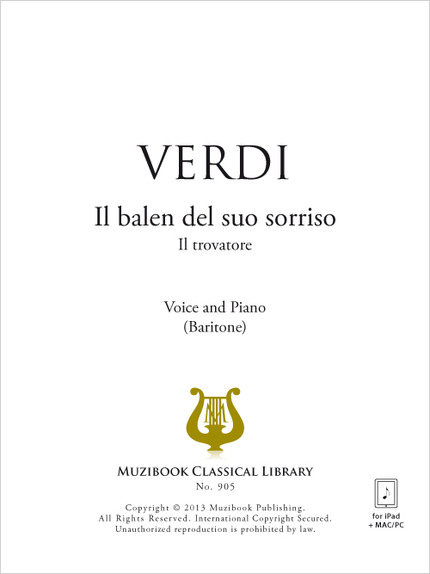 Il balen del suo sorriso - Giuseppe Verdi - Muzibook Publishing