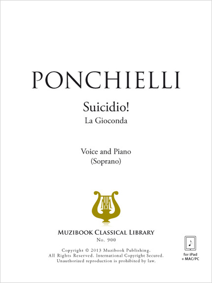 Suicidio! - Amilcare Ponchielli - Muzibook Publishing