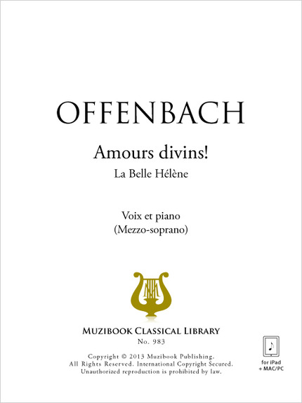 Amours divins! - Jacques Offenbach - Muzibook Publishing