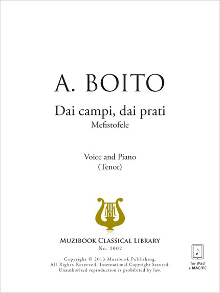 Dai campi, dai prati - Arrigo Boito - Muzibook Publishing