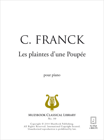 Les plaintes d'une Poupée - César Franck - Muzibook Publishing
